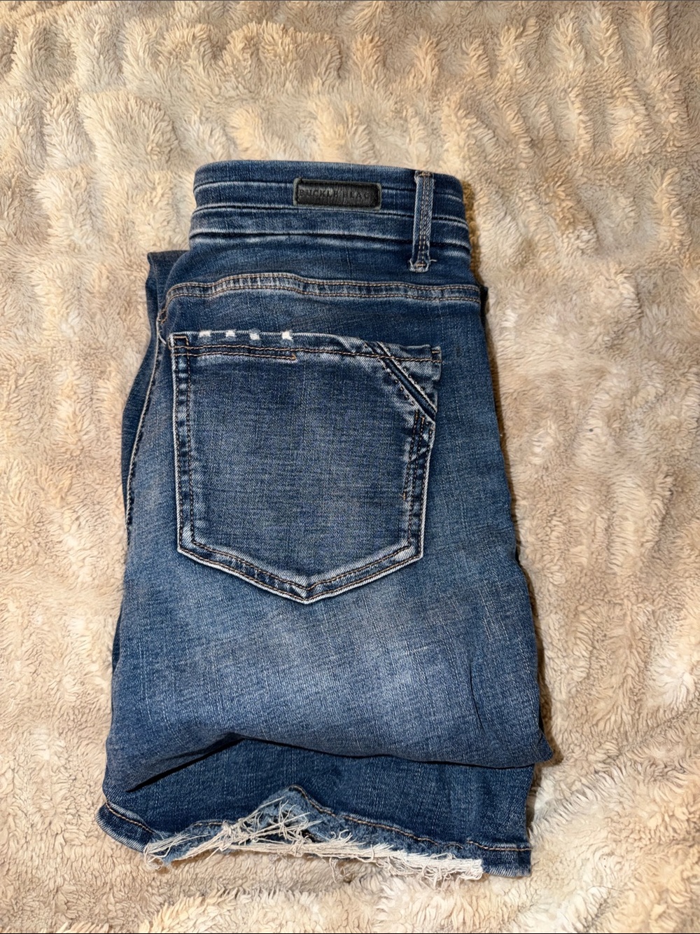 Buckle Women’s Boot Cut Jeans in Dark Blue Denim